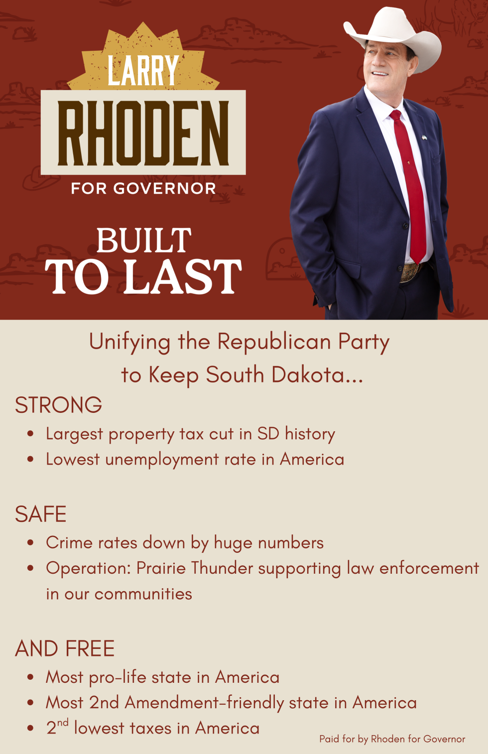 Larry Rhoden for Governor